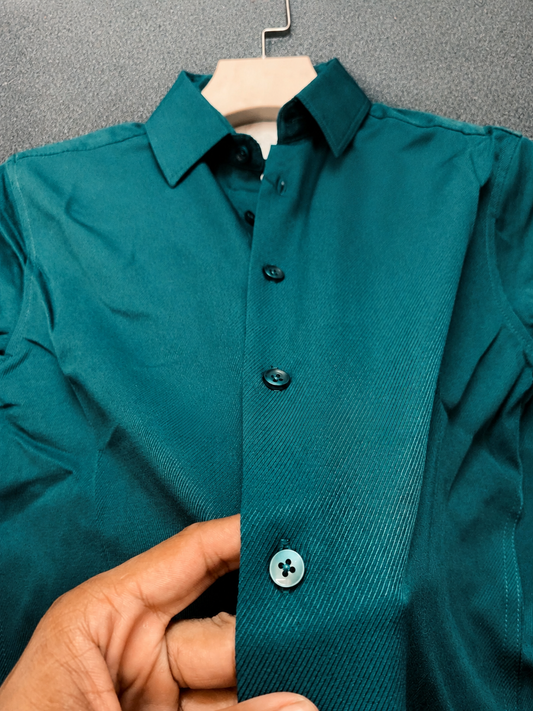 Men’s Full Sleeve Shirt – Teal Green
