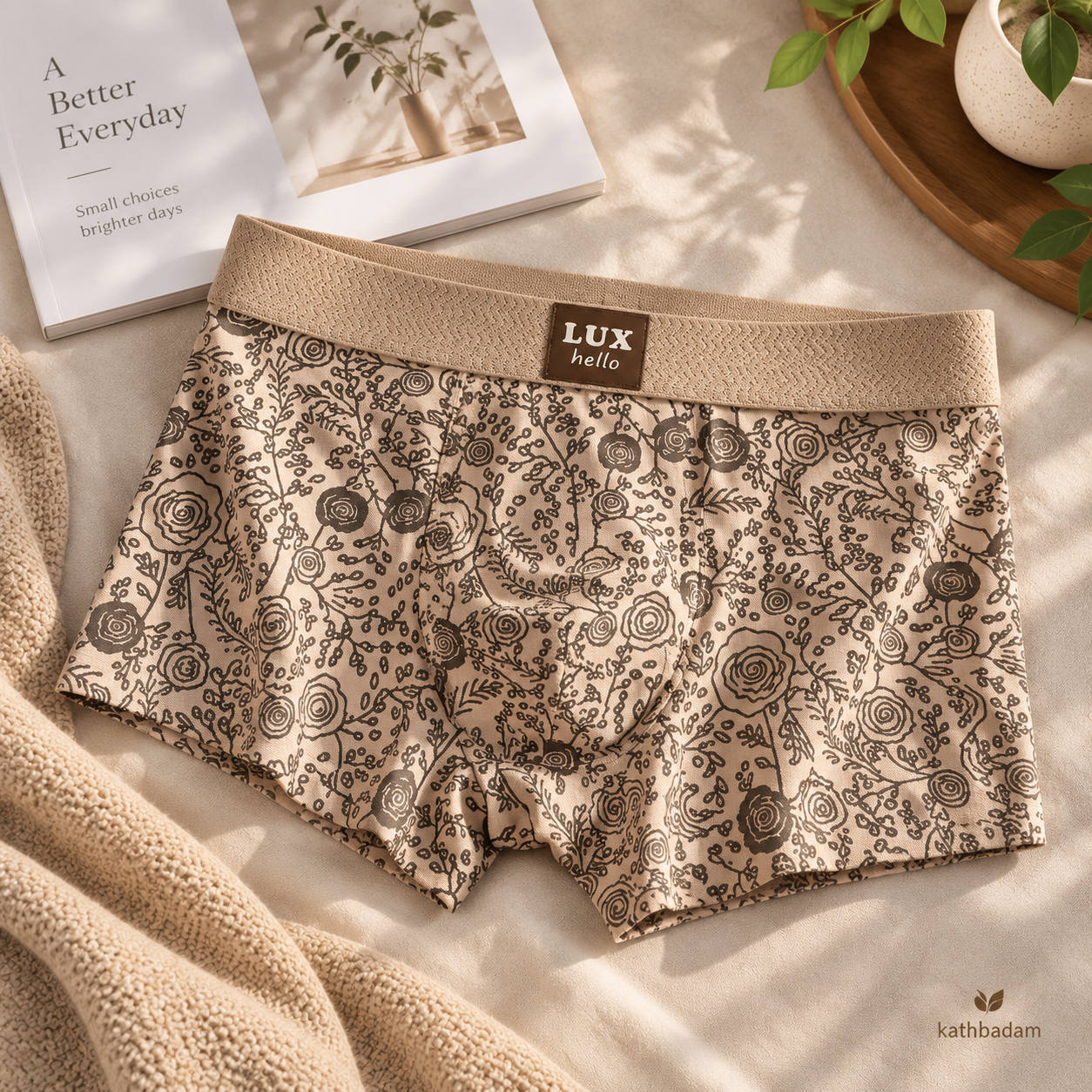 Premium Men's Printed Boxer Brief 3 Pcs Combo