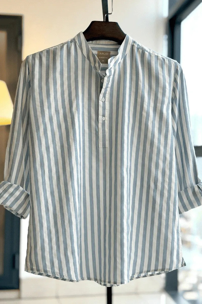 Sand Brown With Off-White Stripes