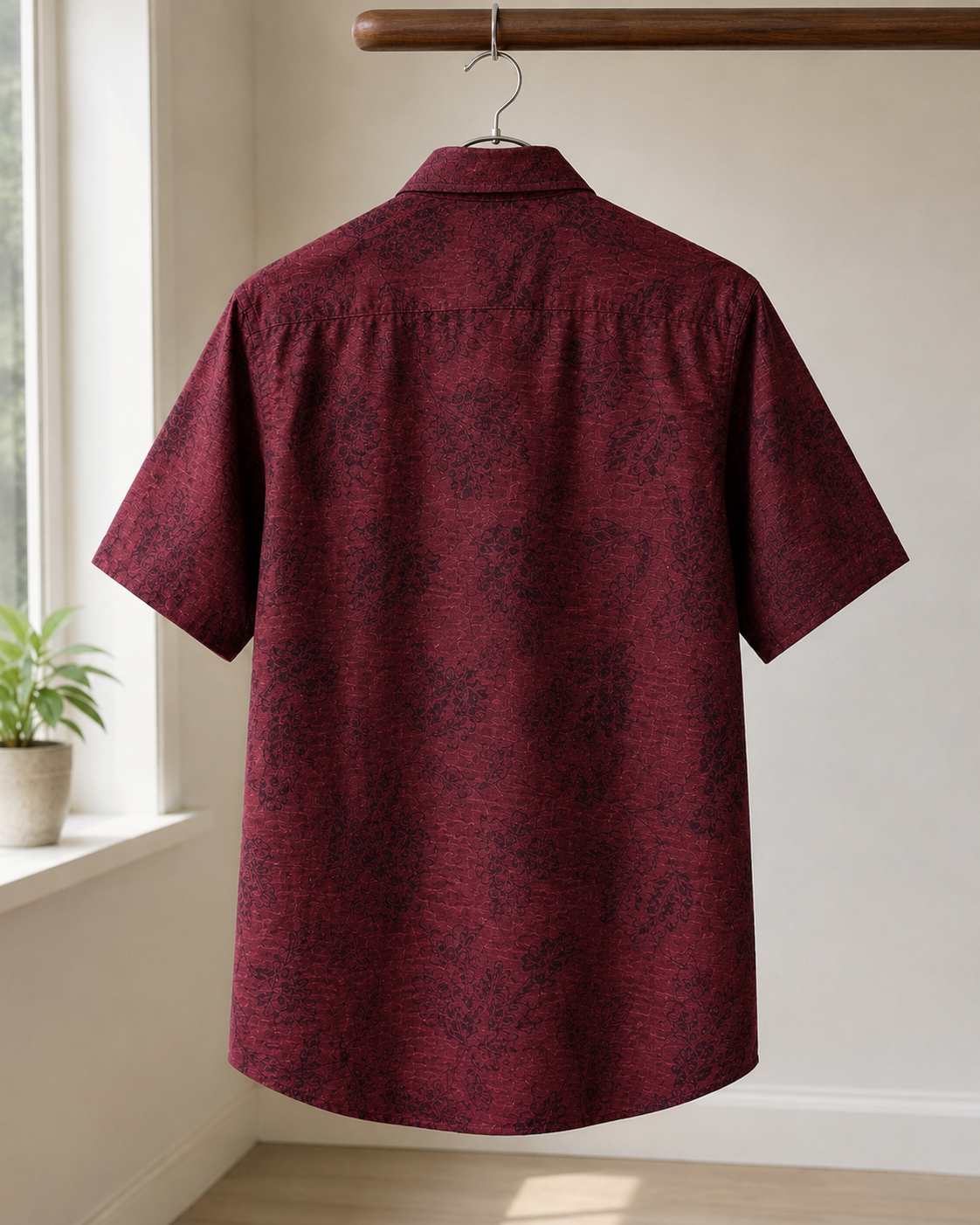 Men’s Premium Floral Printed Short Sleeve Casual Shirt