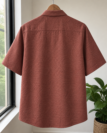 Men’s Premium Floral Printed Short Sleeve Casual Shirt