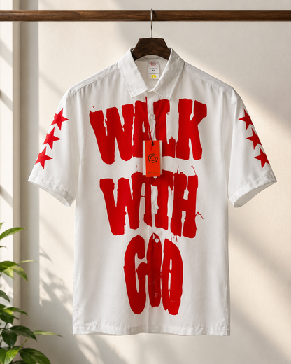 Men’s Oversized Boxy Fit Graphic Short Sleeve Shirt