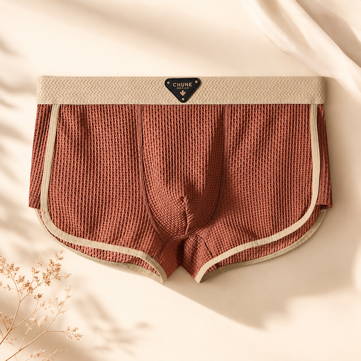 Men’s Breathable Mesh Boxer Brief – Single Piece