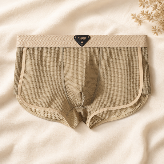 Men’s Breathable Mesh Boxer Brief – Single Piece
