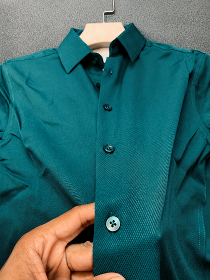 Men’s Full Sleeve Shirt – Teal Green