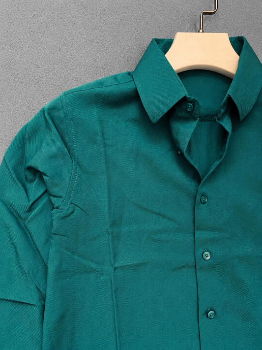 Men’s Full Sleeve Shirt – Teal Green