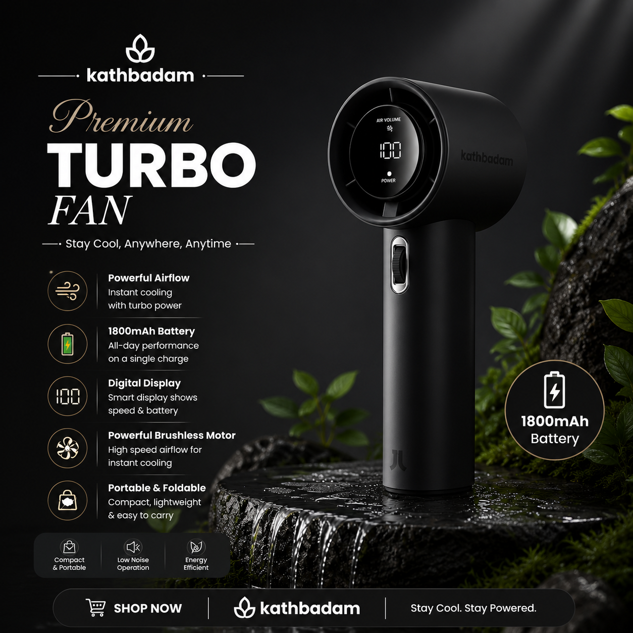 ACEBASS Handheld Turbo Fan