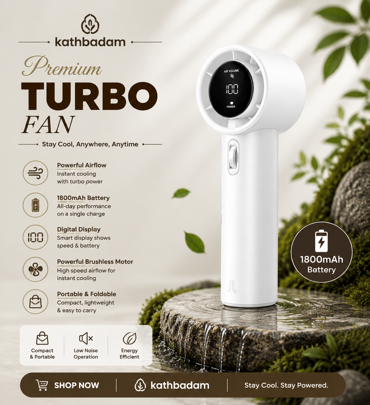 ACEBASS Handheld Turbo Fan