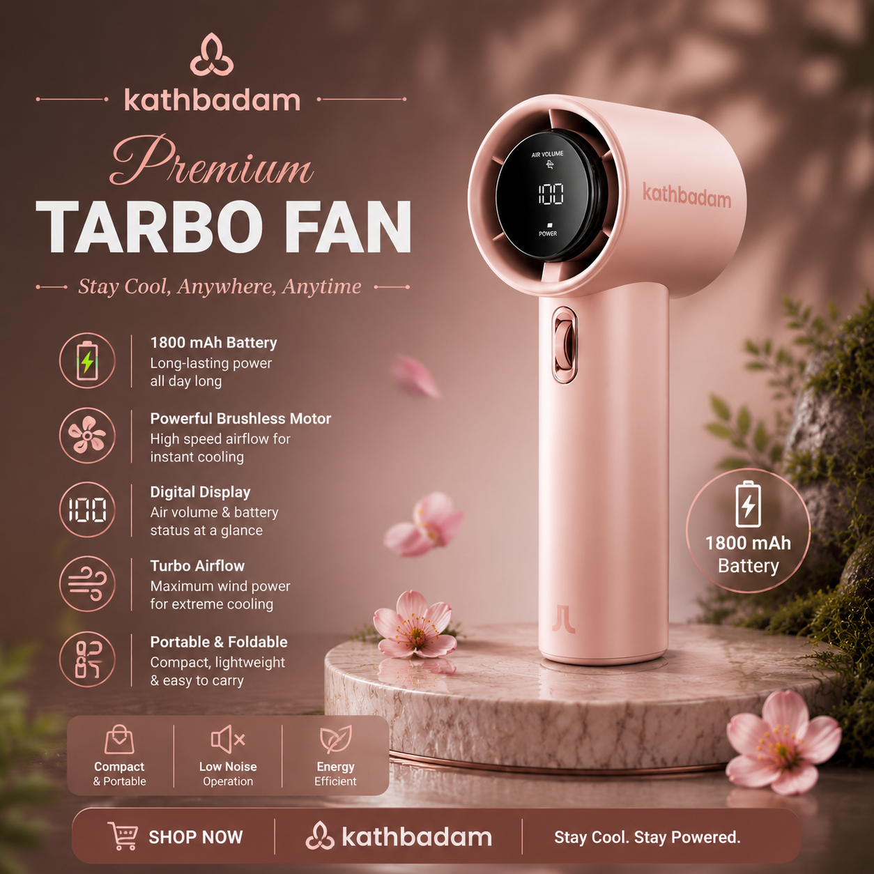 ACEBASS Handheld Turbo Fan