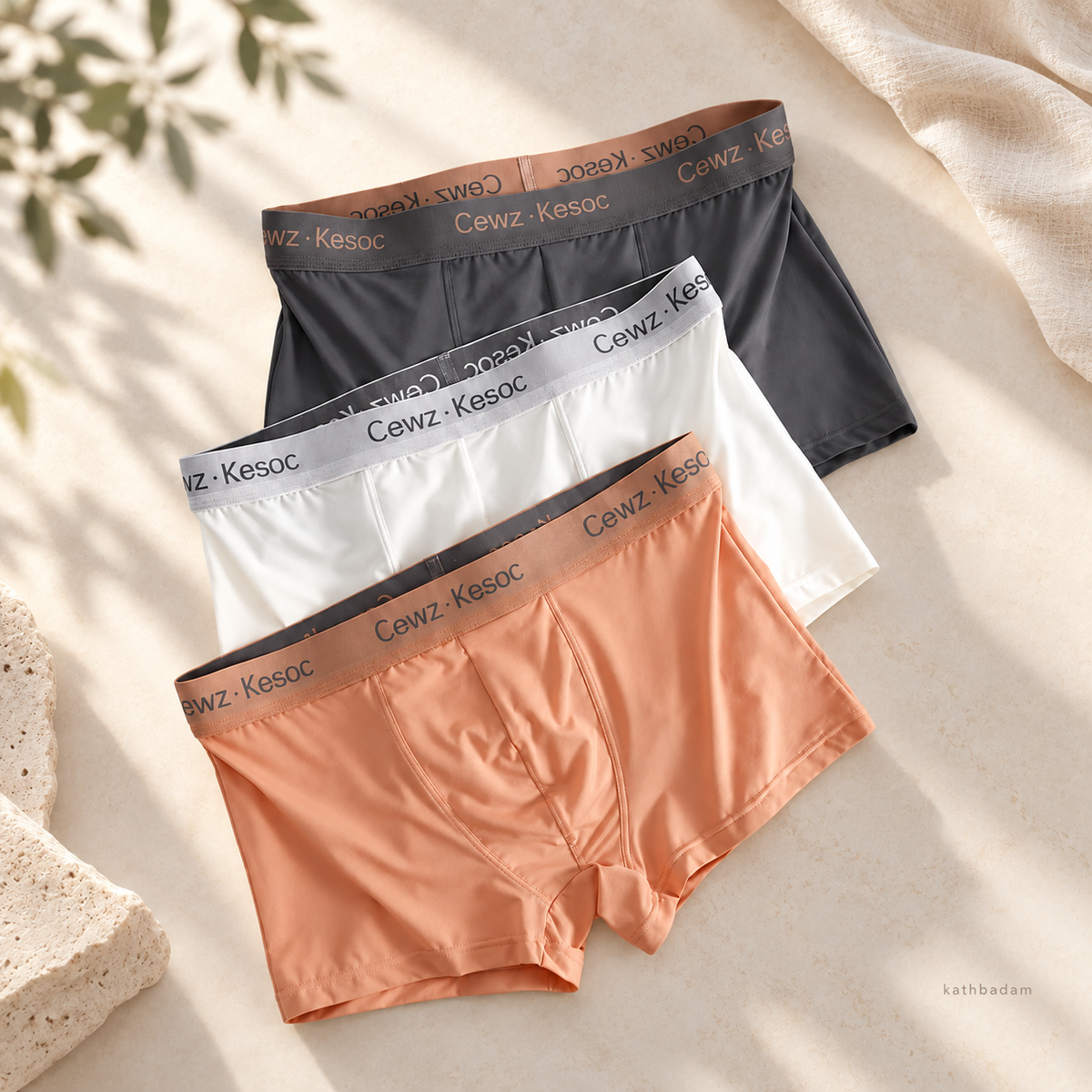 Ice Silk Men's Boxer Brief – 3 Pcs Combo
