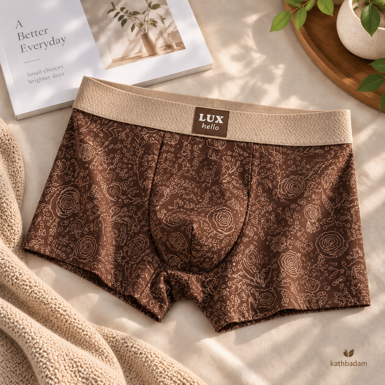 Premium Men's Printed Boxer Brief 3 Pcs Combo