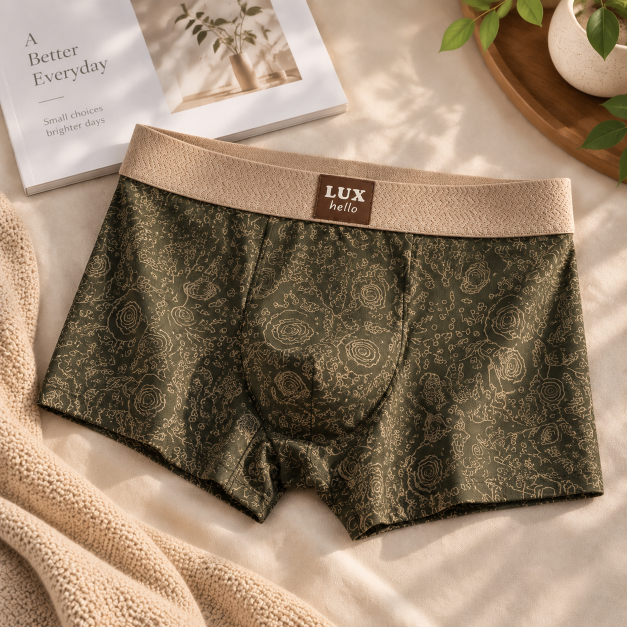 Premium Men's Printed Boxer Brief 3 Pcs Combo