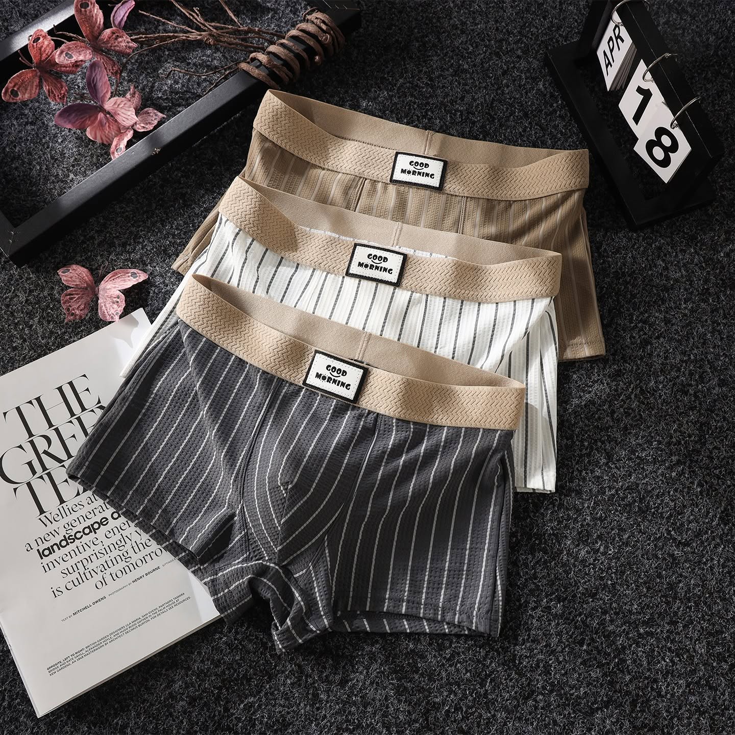 Men's Boxer Brief 3 Pcs Combo Stripe