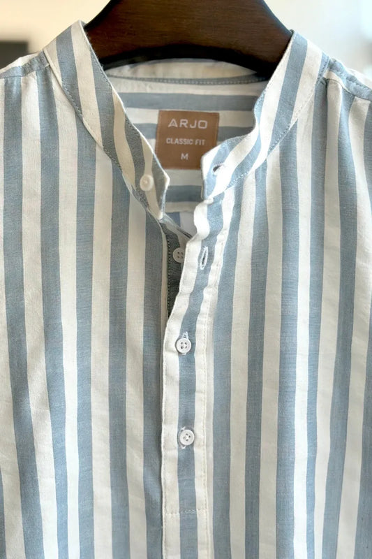 Sand Brown With Off-White Stripes