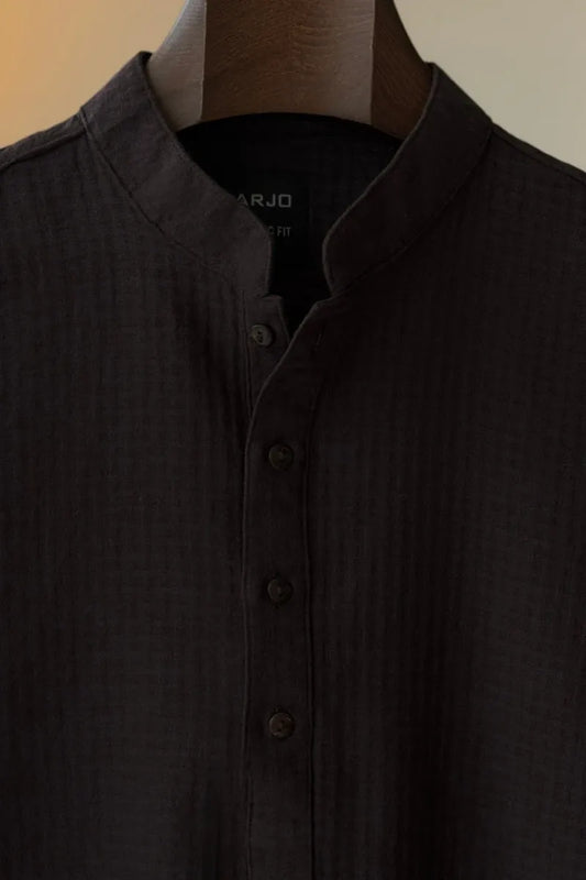 Dark Coffee Textured Panjabi
