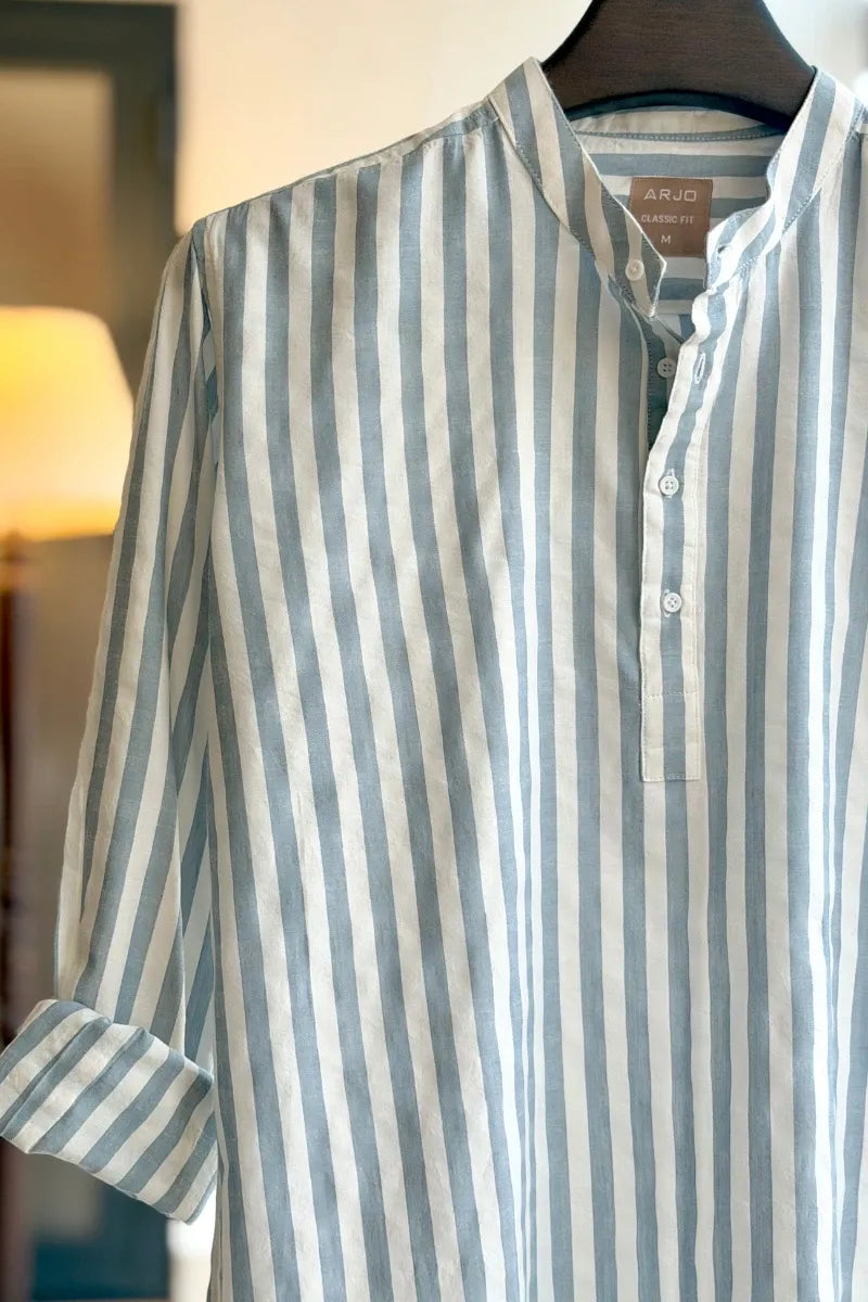 Sand Brown With Off-White Stripes