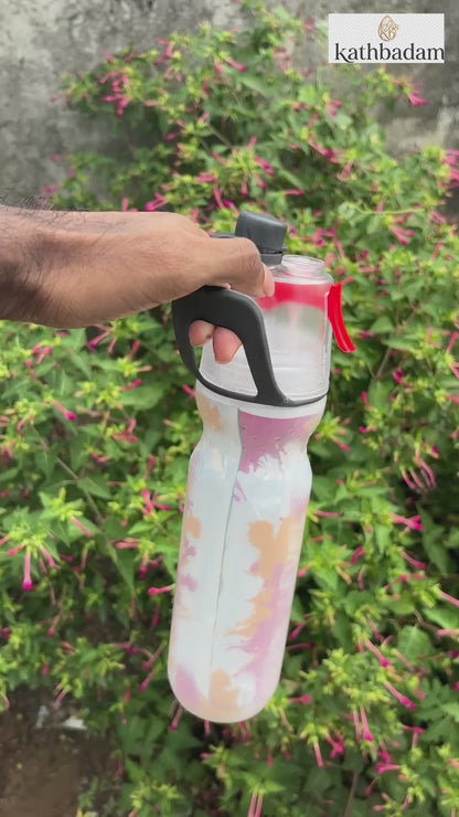2-in-1 Spray Water Bottle – 500ml Leak-Proof Sports & Travel Bottle