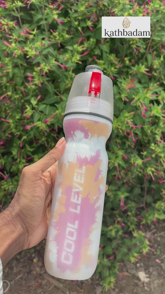 2-in-1 Spray Water Bottle – 500ml Leak-Proof Sports & Travel Bottle