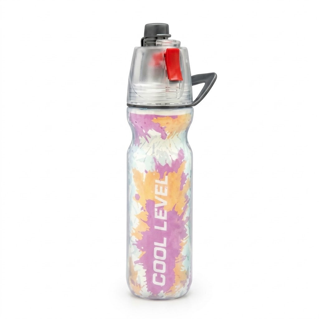 2-in-1 Spray Water Bottle – 500ml Leak-Proof Sports & Travel Bottle