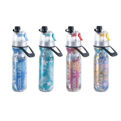 2-in-1 Spray Water Bottle – 500ml Leak-Proof Sports & Travel Bottle