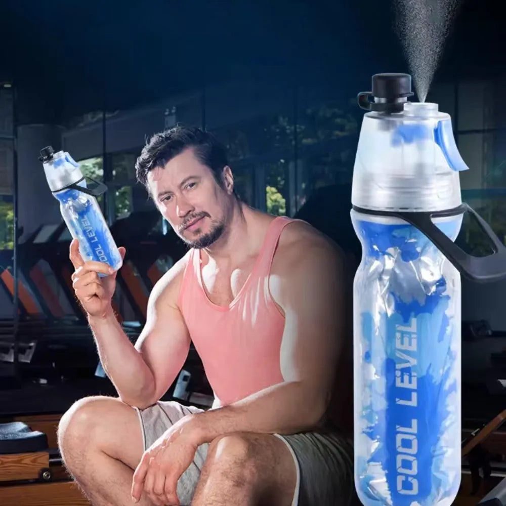 2-in-1 Spray Water Bottle – 500ml Leak-Proof Sports & Travel Bottle